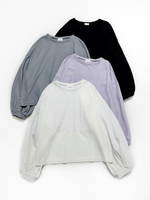 Gauze  PUFF SLEEVE EASY POLL OVER