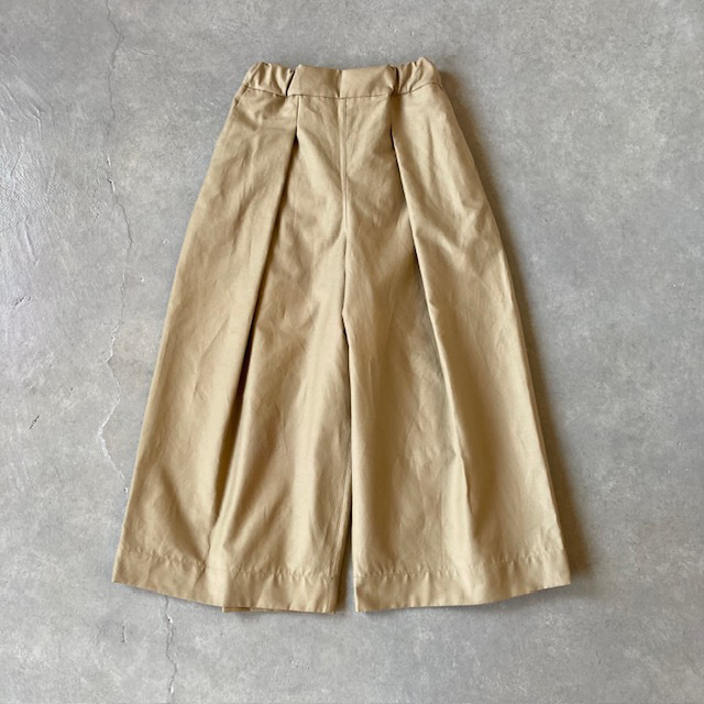 結-yui- COTTON/LINEN BACK SATIN  WIDE TUCK EASY BAGS