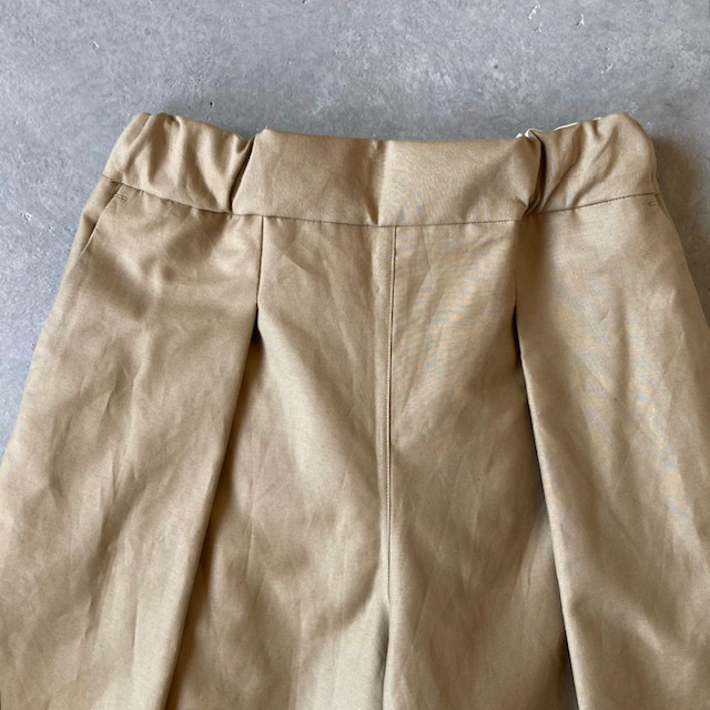 結-yui- COTTON/LINEN BACK SATIN  WIDE TUCK EASY BAGS