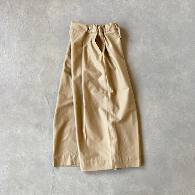 結-yui- COTTON/LINEN BACK SATIN  WIDE TUCK EASY BAGS