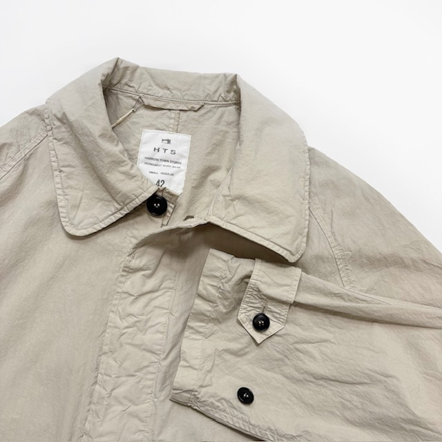 HTS (HARROW TOWN STORES) LIGHT WEIGHT COTTON OVERDYE BALMACAAN&nbsp; SHORT COAT