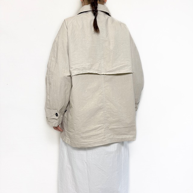 HTS (HARROW TOWN STORES) LIGHT WEIGHT COTTON OVERDYE BALMACAAN&nbsp; SHORT COAT