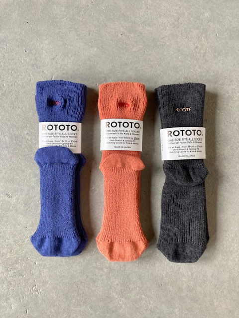 ROTOTO ONE SIZE FITS ALL COTTON RIB SOCKS