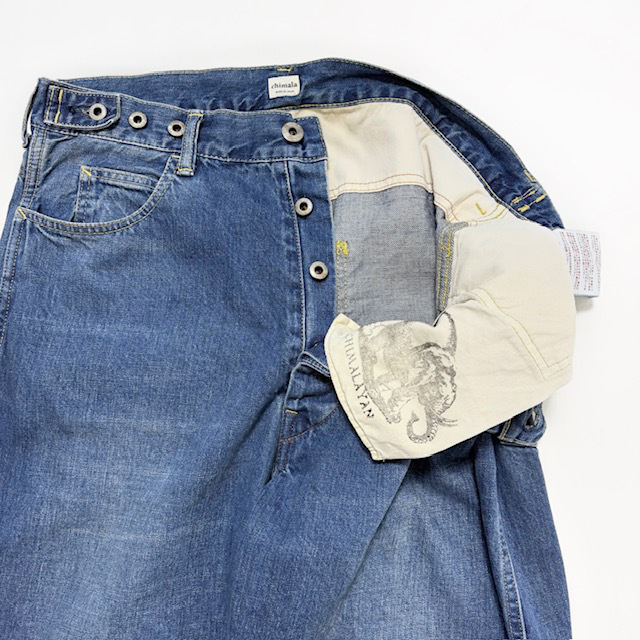 chimala 12oz W WIDTH DENIM WAIST ADJUSTABLE PANTS