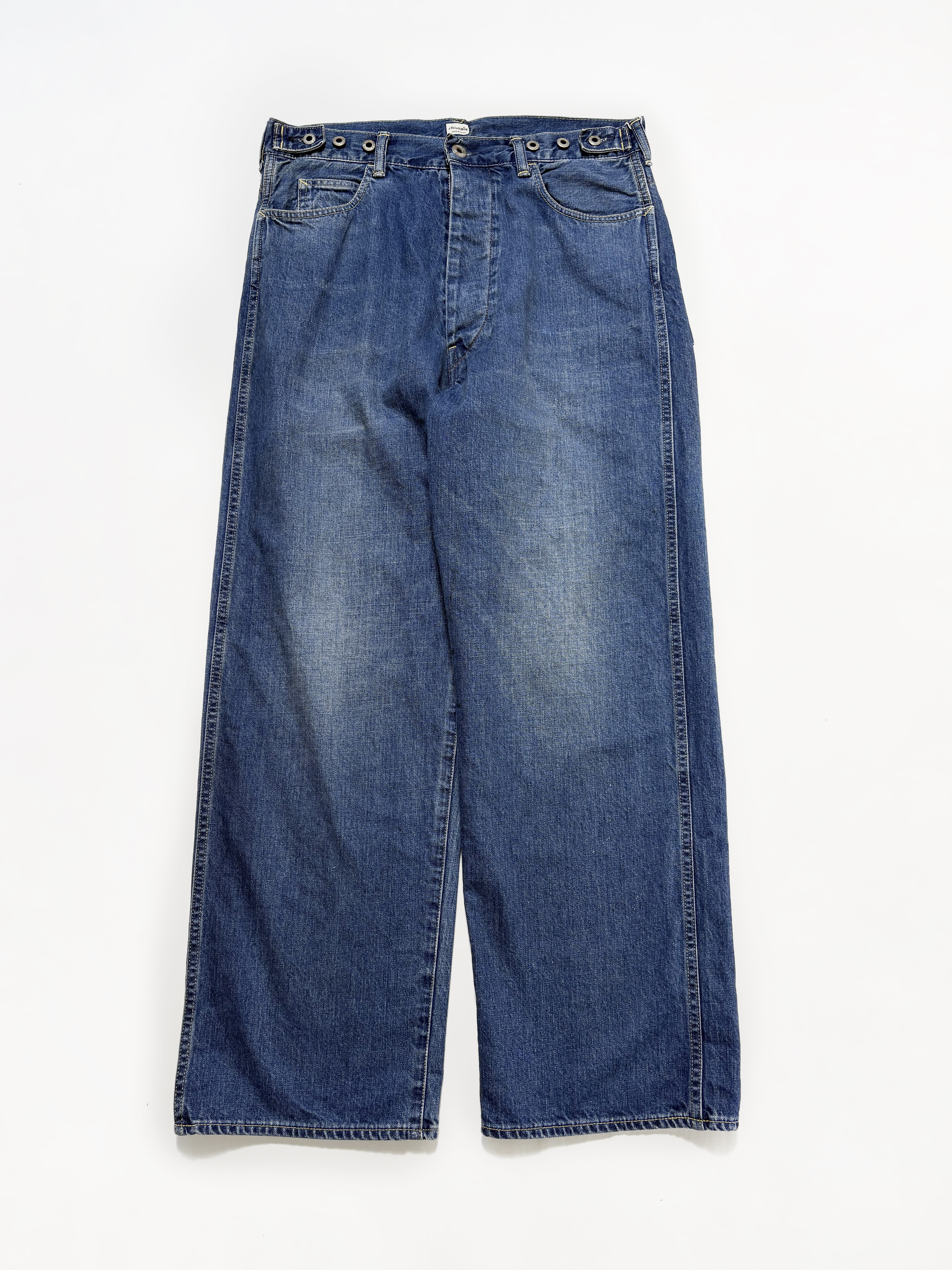 chimala 12oz W WIDTH DENIM WAIST ADJUSTABLE PANTS