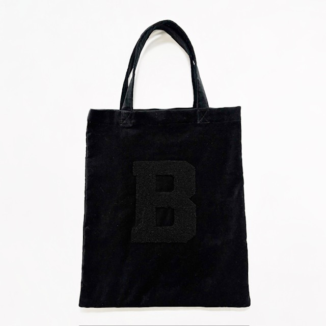 R&D.M.Co- (OLDMAN'S TAILOR) B.B. VELVET LETTERED TOTE BAG