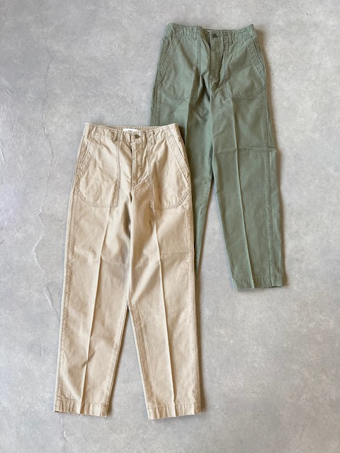 JOHNBULL  バックサテンペンシルベーカーパンツ