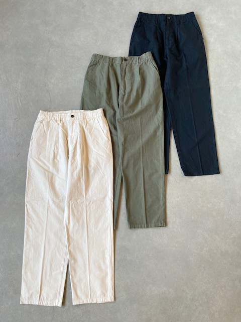 JOHNBULL  コットンリネンワンタックイージーパンツ