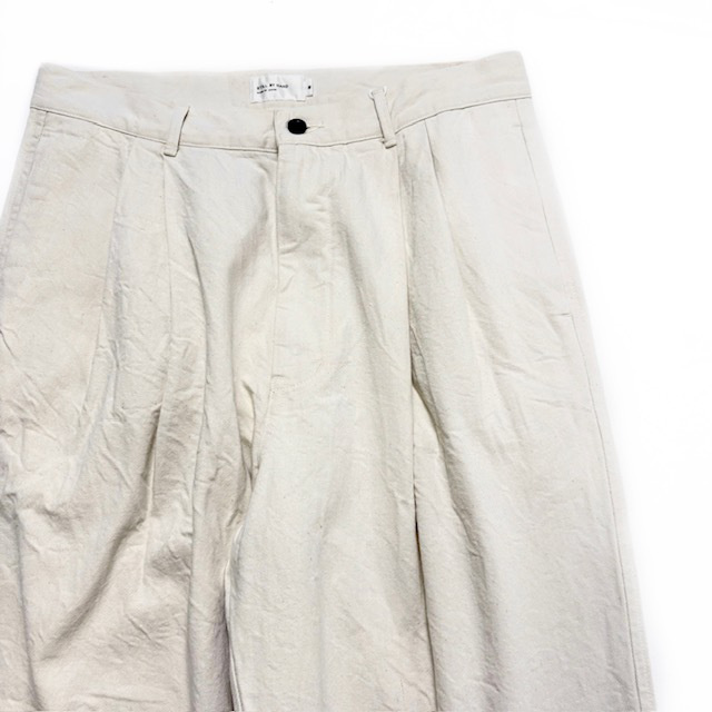 STILL BY HAND 10ozデニム2タックパンツ