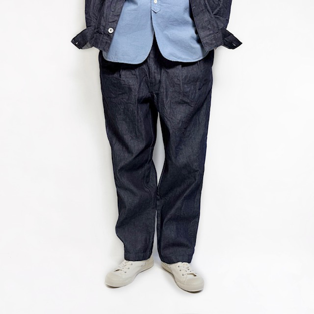 STILL BY HAND 10ozデニム2タックパンツ