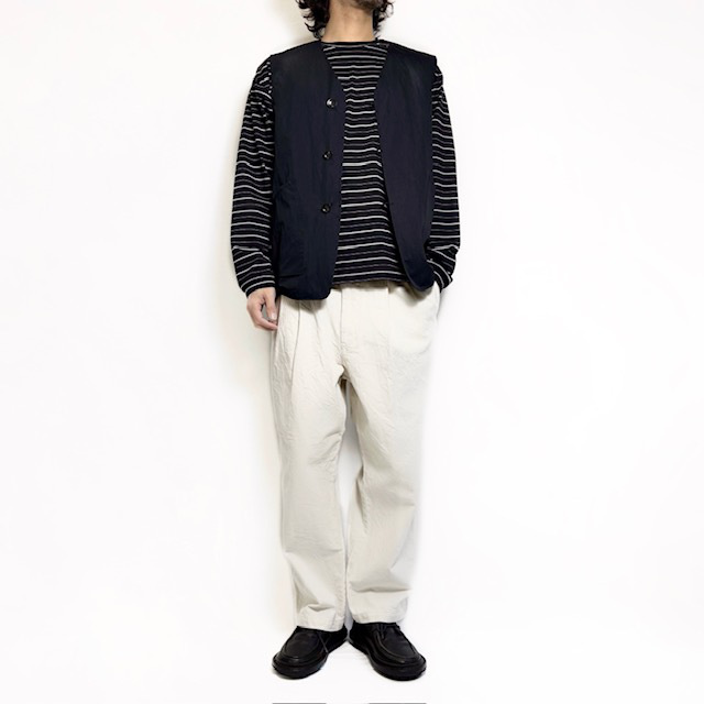 STILL BY HAND 10ozデニム2タックパンツ