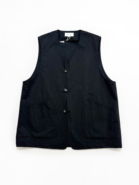 STILL BY HAND コットンナイロンツイルベスト