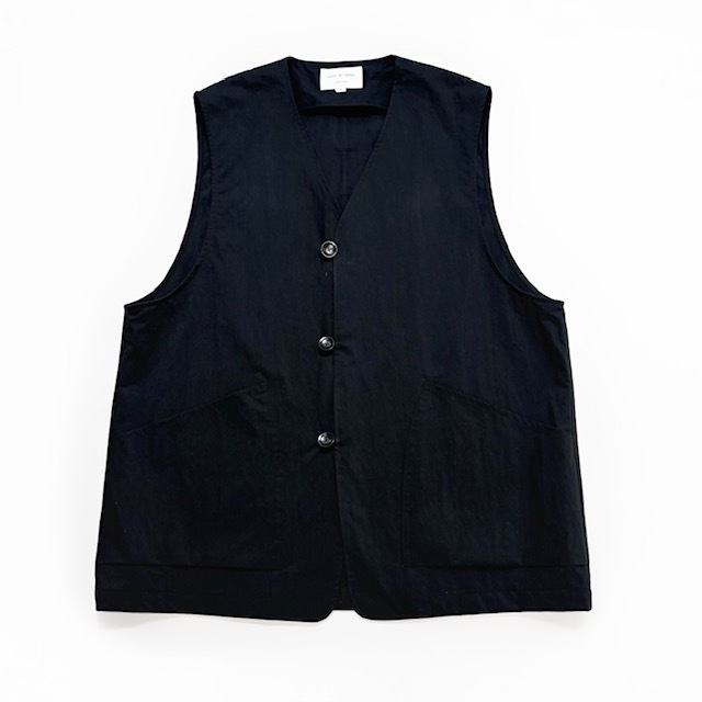 STILL BY HAND コットンナイロンツイルベスト
