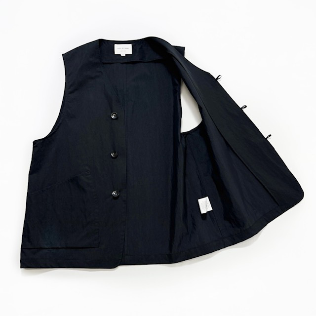 STILL BY HAND コットンナイロンツイルベスト