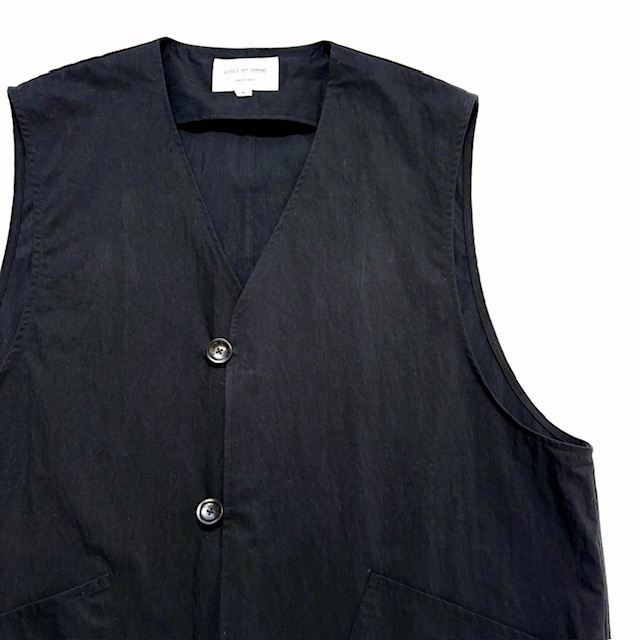 STILL BY HAND コットンナイロンツイルベスト