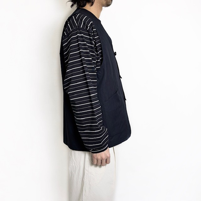 STILL BY HAND コットンナイロンツイルベスト