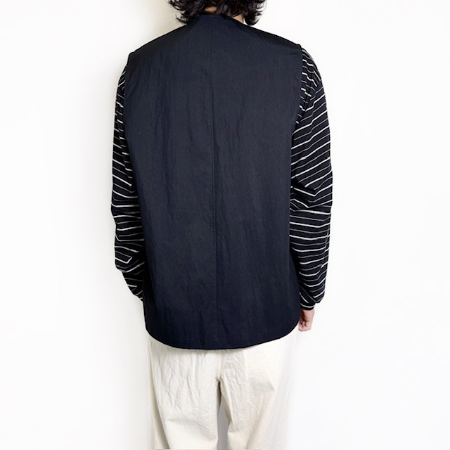 STILL BY HAND コットンナイロンツイルベスト