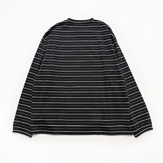 STILL BY HAND コンパクト糸ボーダー長袖T-シャツ