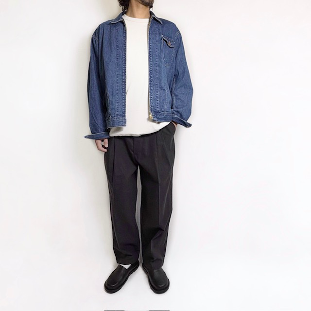H.UNIT DENIM ZIP WORK JACKET