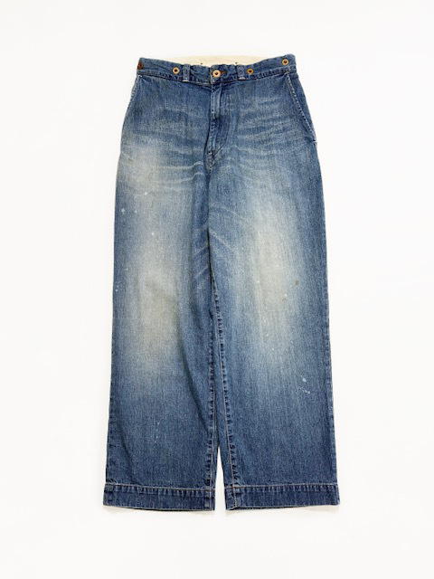 H.UNIT  DENIM WORK TROUSERS (Used Wash)