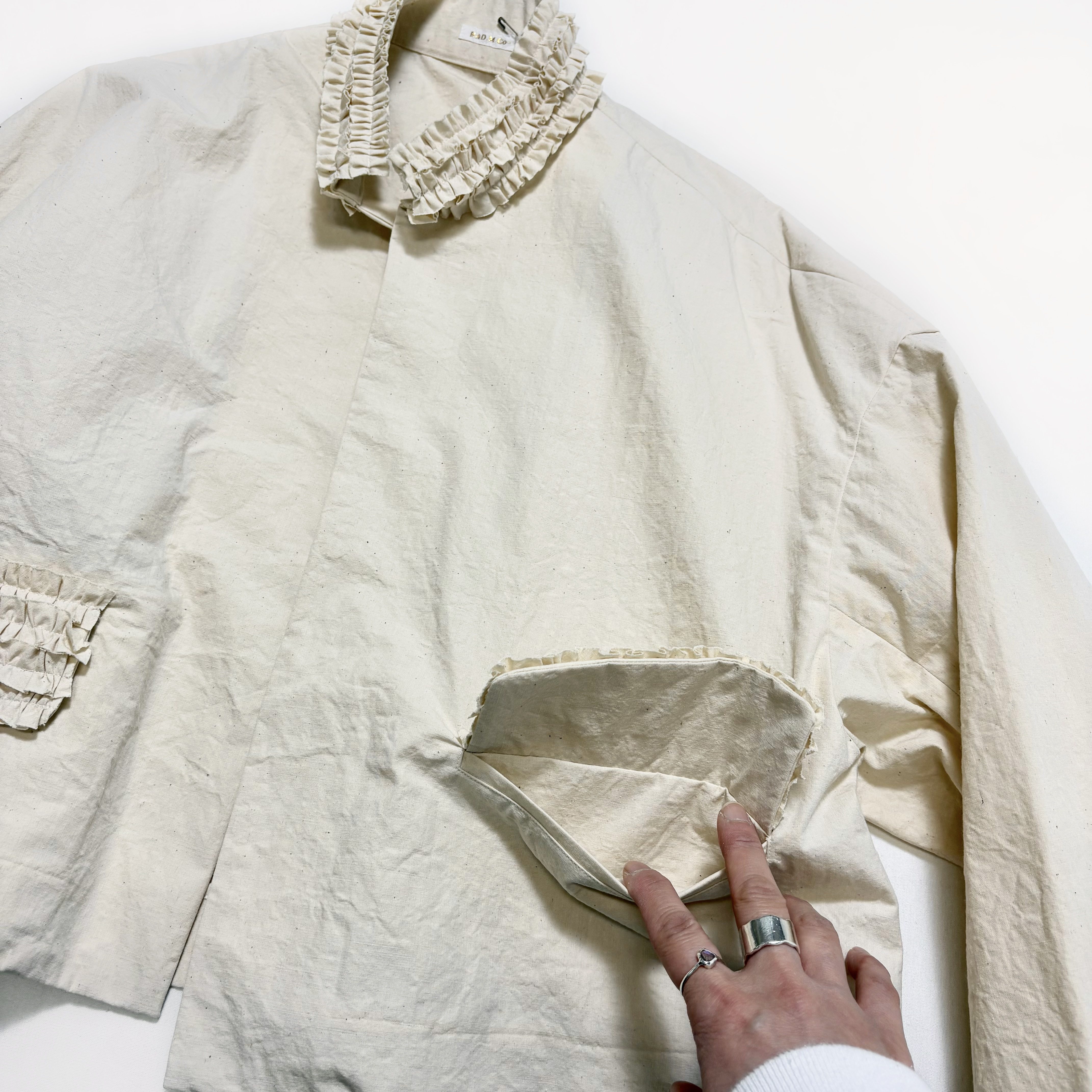 R&D.M.Co- (OLDMAN'S TAILOR) H.C.C FRILL DECORATION JACKET