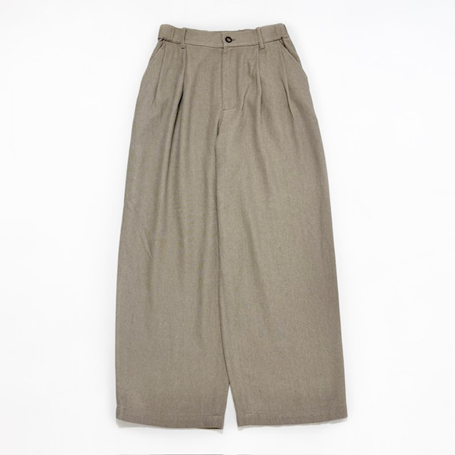 JOHNBULL リネンミックス2タックパンツ
