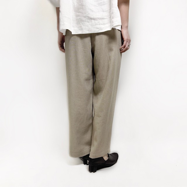 JOHNBULL リネンミックス2タックパンツ