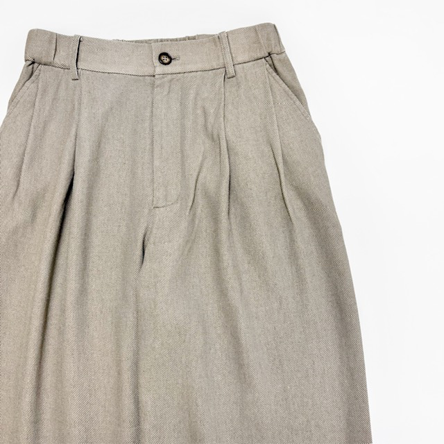 JOHNBULL リネンミックス2タックパンツ