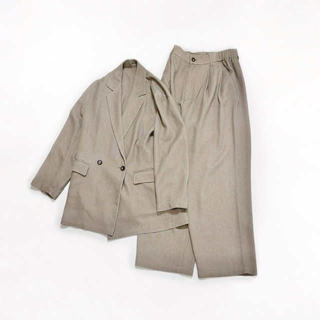 JOHNBULL リネンミックス2タックパンツ