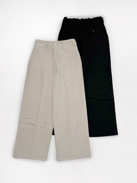 Brocante by D.M.G  リネンコットンキャンバス  ストレートイージーパンツ
