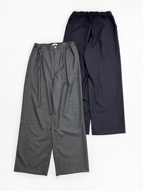 STILL BY HAND .WM  スーパー120サマーウール  テーパードパンツ