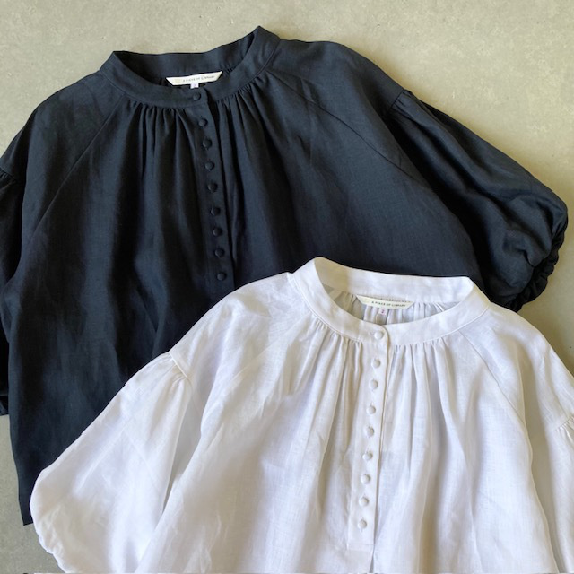 A PIECE OF LIBRARY スタンダードリネンモナミブラウス