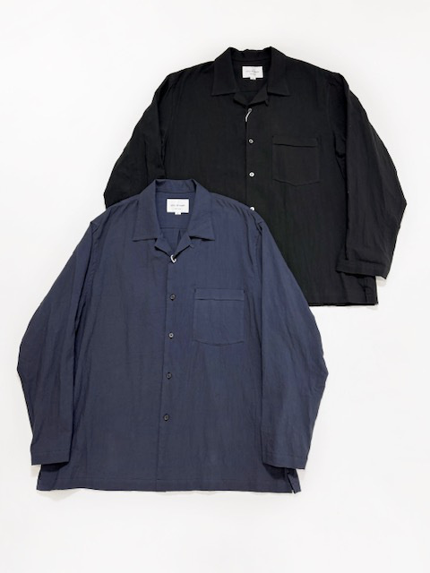 STILL BY HAND  コットンシルクオープンカラーシャツ