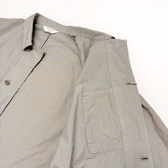 STILL BY HAND タイプライターコットンカバーオールシャツ