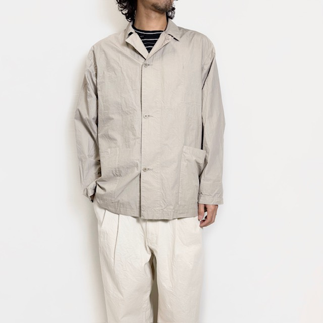 STILL BY HAND タイプライターコットンカバーオールシャツ