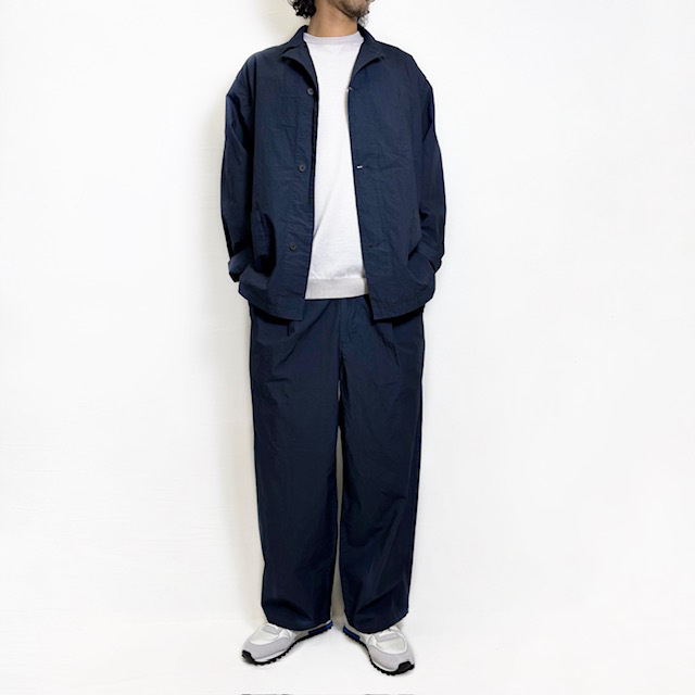 STILL BY HAND タイプライターコットンカバーオールシャツ