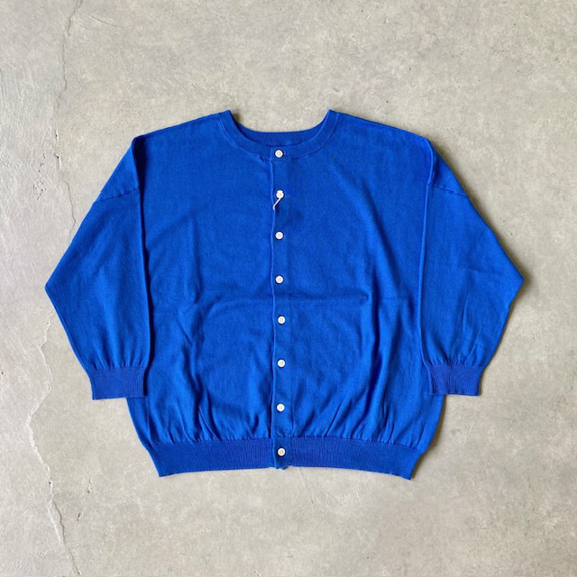 PRIT ハイツイストコットン16G天竺編み   2wayワイドカーディガン