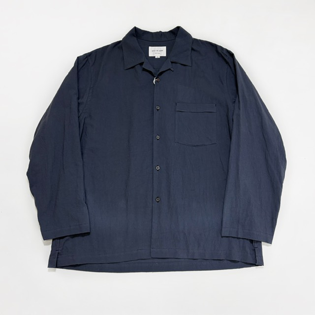 STILL BY HAND コットンシルクオープンカラーシャツ