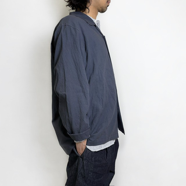 STILL BY HAND コットンシルクオープンカラーシャツ