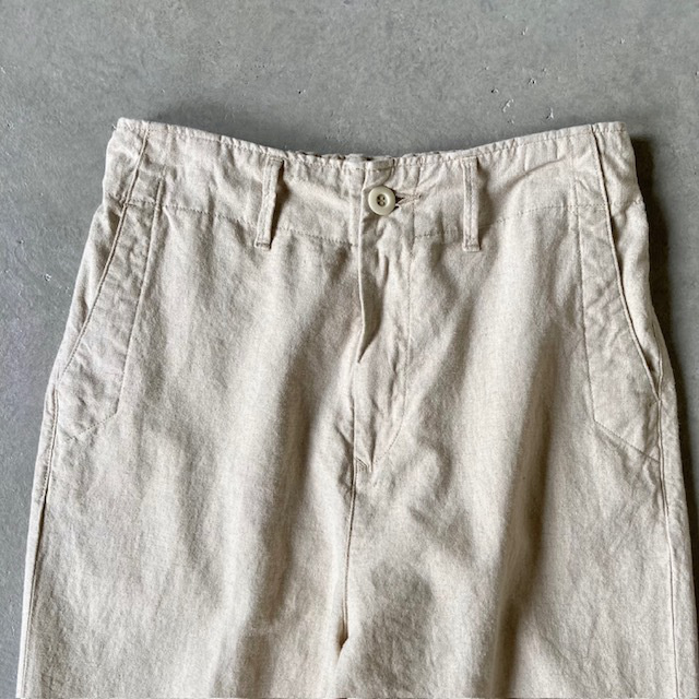 D.M.G リネンコットンキャンバス  ストレートイージーパンツ