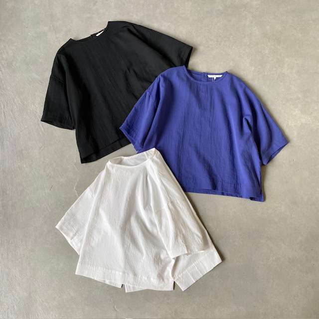 A PIECE OF LIBRARY ジェントリーダブルガーゼサニーブラウス