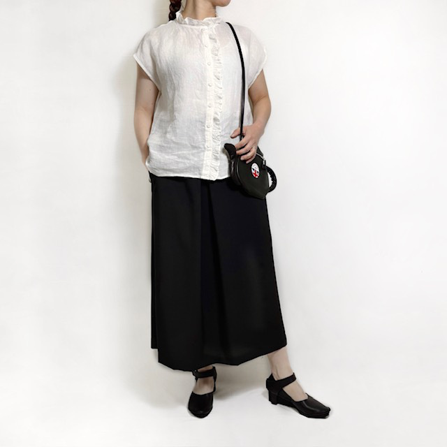 Lelill サイドベルトAラインスカート