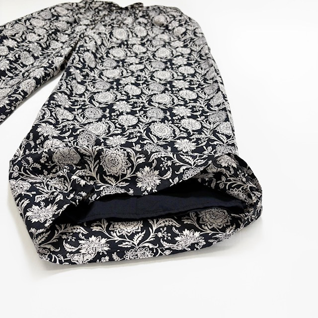 SOIL 80s VOILE TWO TONE FLOWER PRINT WIDE EASY PANTS&nbsp;