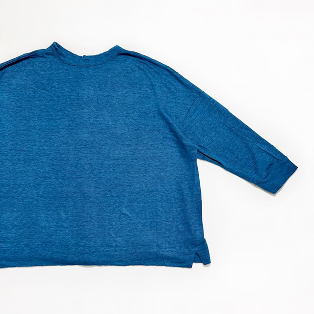 PRIT ヨーロッパリネン天竺7分袖 2wayワイドカーディガン