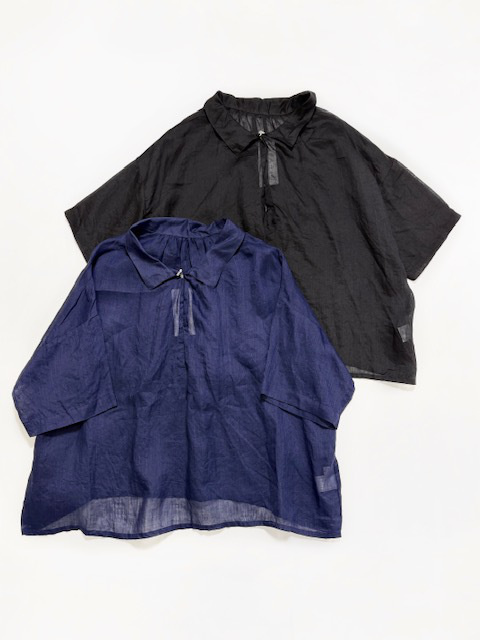 PRIT  ラミー5分袖2wayギャザースモック