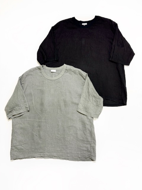 ARTE POVERA  リネン染め WIDEクルーT(半袖)