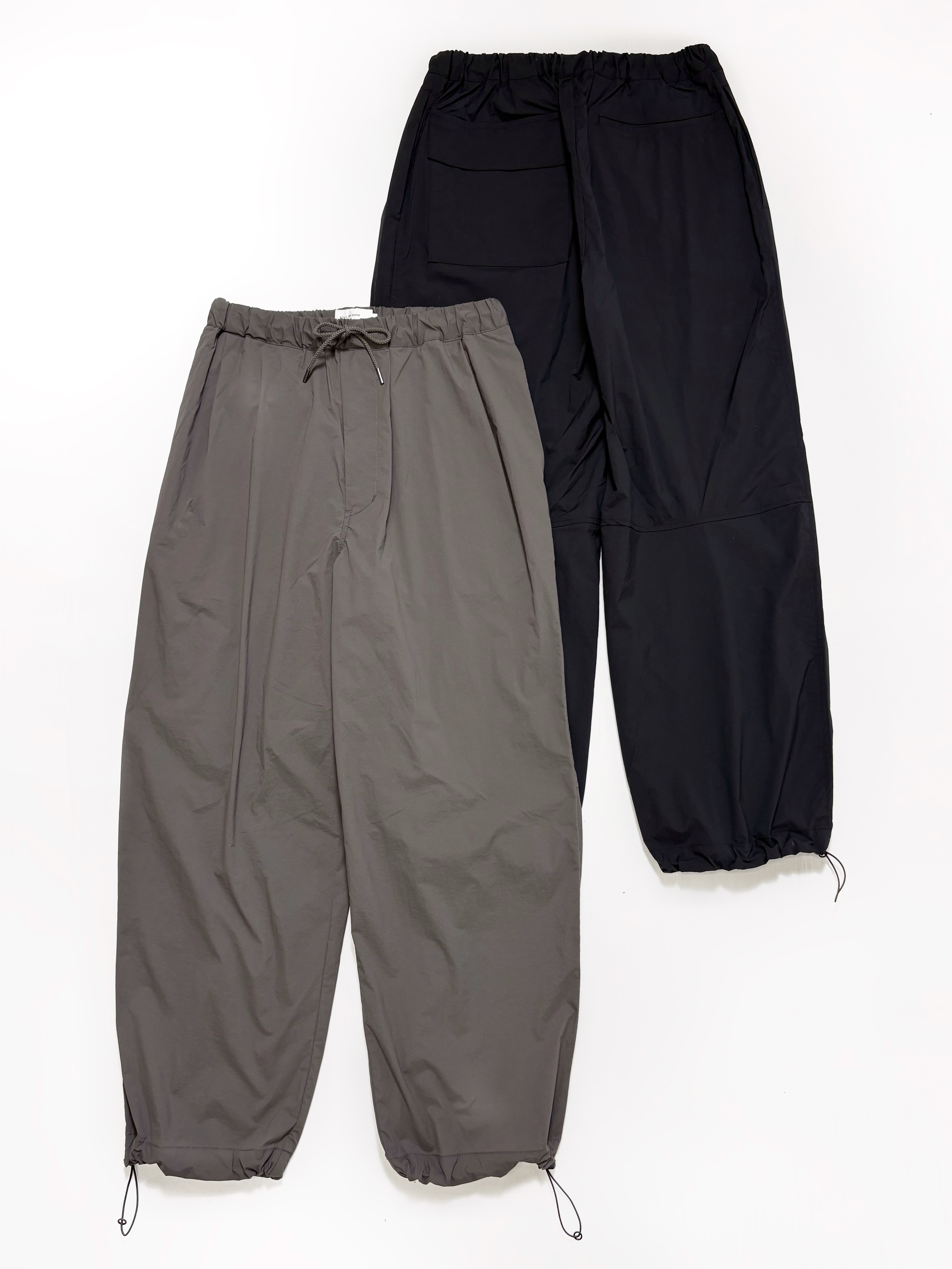 STILL BY HAND ナイロンイージーパンツ