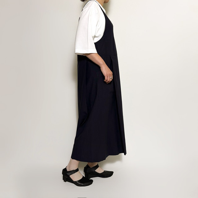 A PIECE OF LIBRARY ファインコットンハリスワンピース