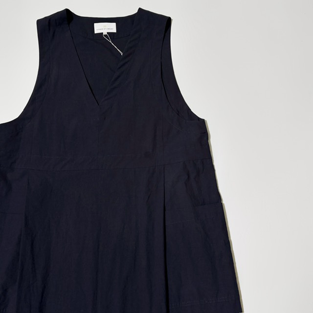 A PIECE OF LIBRARY ファインコットンハリスワンピース