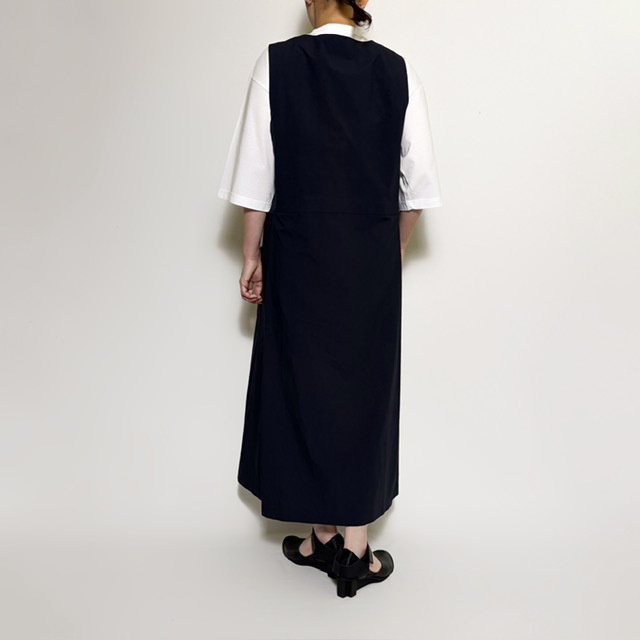 A PIECE OF LIBRARY ファインコットンハリスワンピース